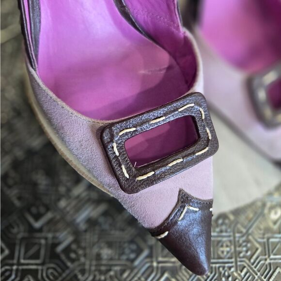 🐢 BCBGMaxAzria Pink High Heels with buckle. Size 6 great condition! - Picture 3 of 15